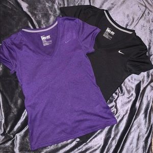 Two Nike Dri-Fit Shirts